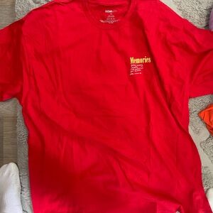 Red T-Shirt with Yellow Logo
